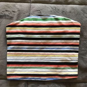 Urban outfitters striped crop top medium